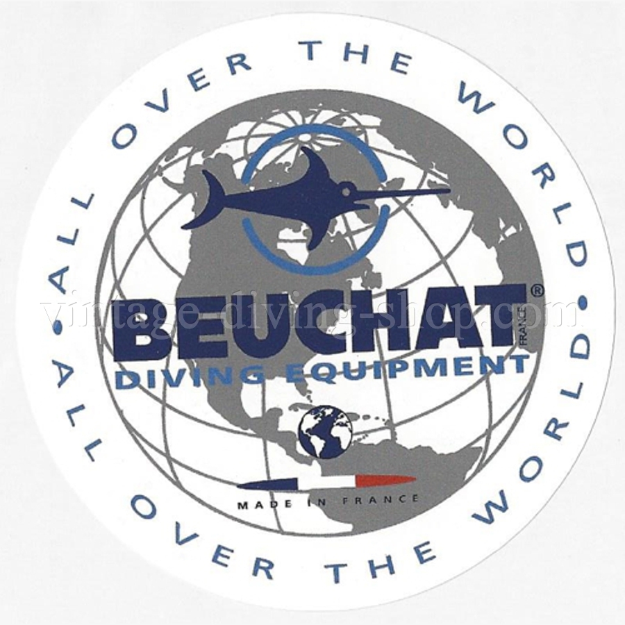 BEUCHAT DIVING EQUIPMENT - scuba tank decal sticker Aufkleber