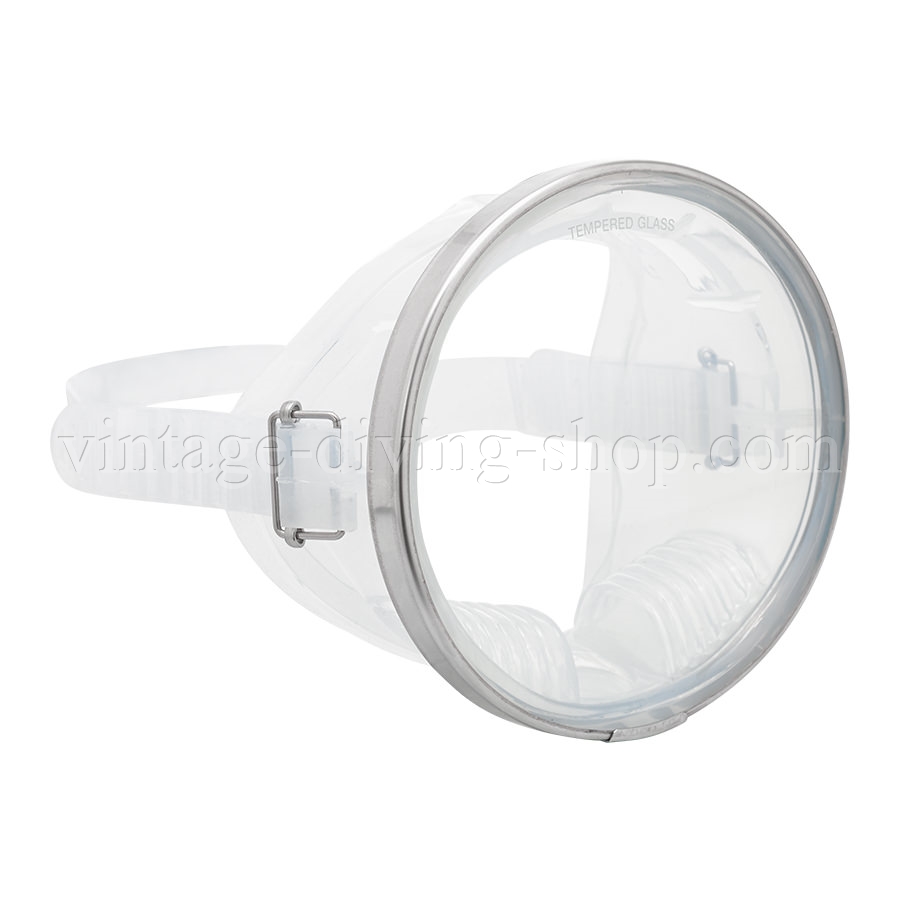Classic Oval Einglas Taucher-Maske Scuba Taucherbrille Unterwasserfotografie aus klarem Silikon NEU
