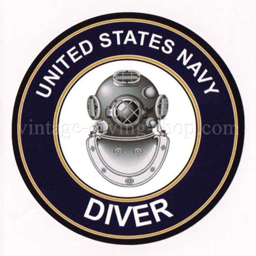 U. S. NAVY DIVER - decal sticker Aufkleber - Diving plongee scuba Tauchen New